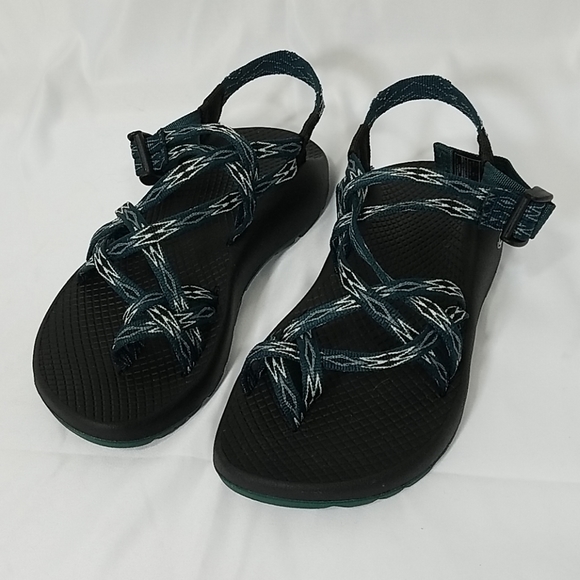 angular teal chacos